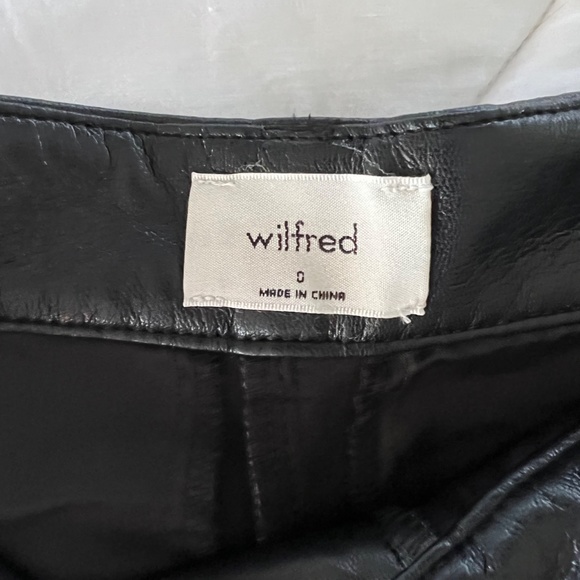 Faux leather short shorts by Wilfred - Aritzia - Picture 7 of 9